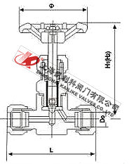 J91W卡套針形截止閥